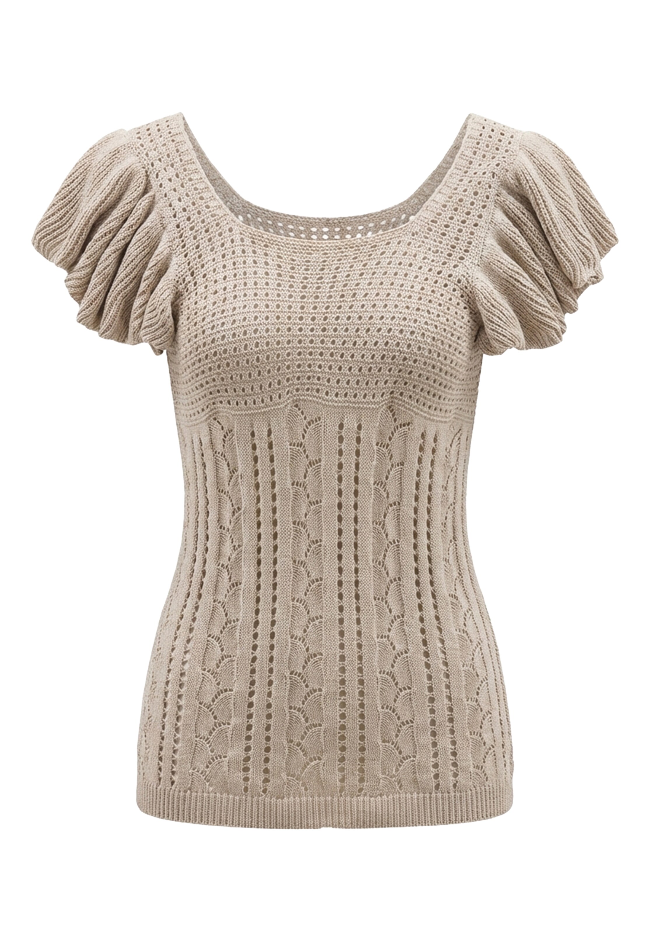 IZIA Trui in Beige: voorkant