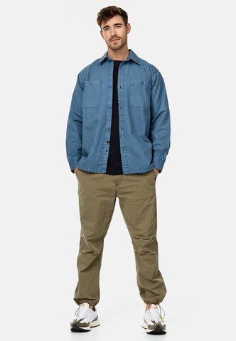 INDICODE JEANS Regular fit Overhemd 'Pilou' in Blauw