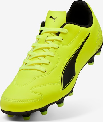 PUMA Soccer Cleats in Yellow: front