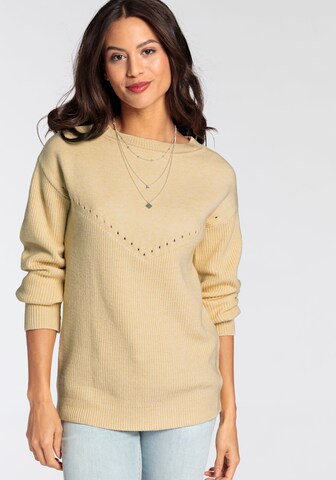 LAURA SCOTT Pullover in Beige