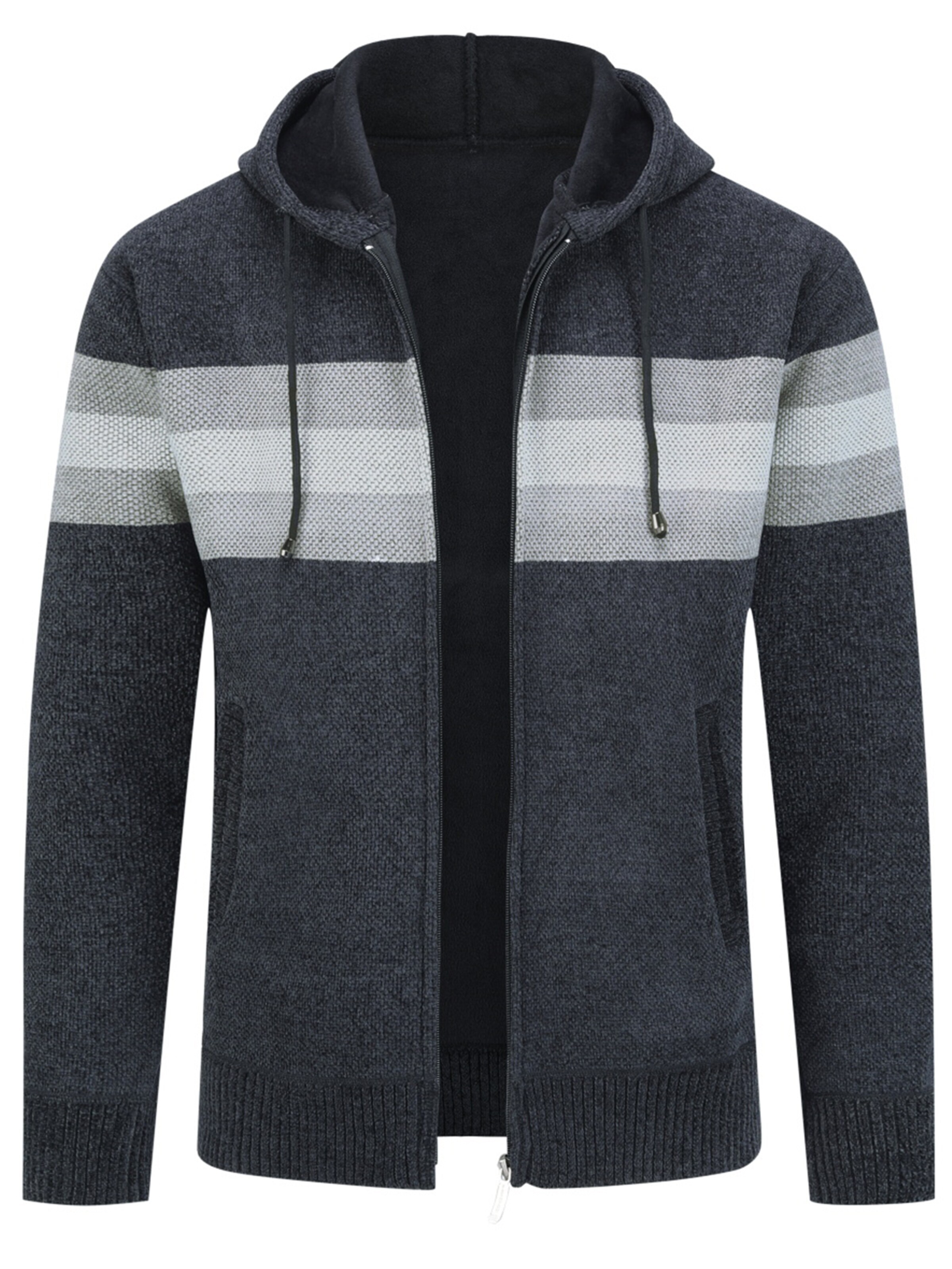 ALLTHEMEN Strickjacke 'Flausch'‌‌‌ in Grau