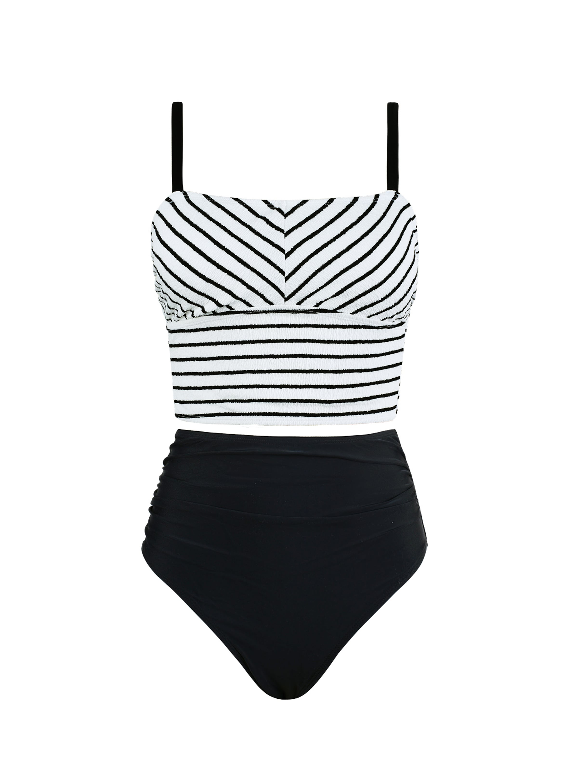 Cupshe Tankini‌‌‌‌ in Schwarz: Vorderseite