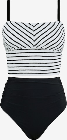 Cupshe Tankini 'CAA12D4L065RA' in Black: front