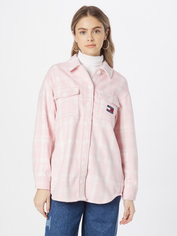 Tommy Jeans - Chaqueta de entretiempo en rosa: frente