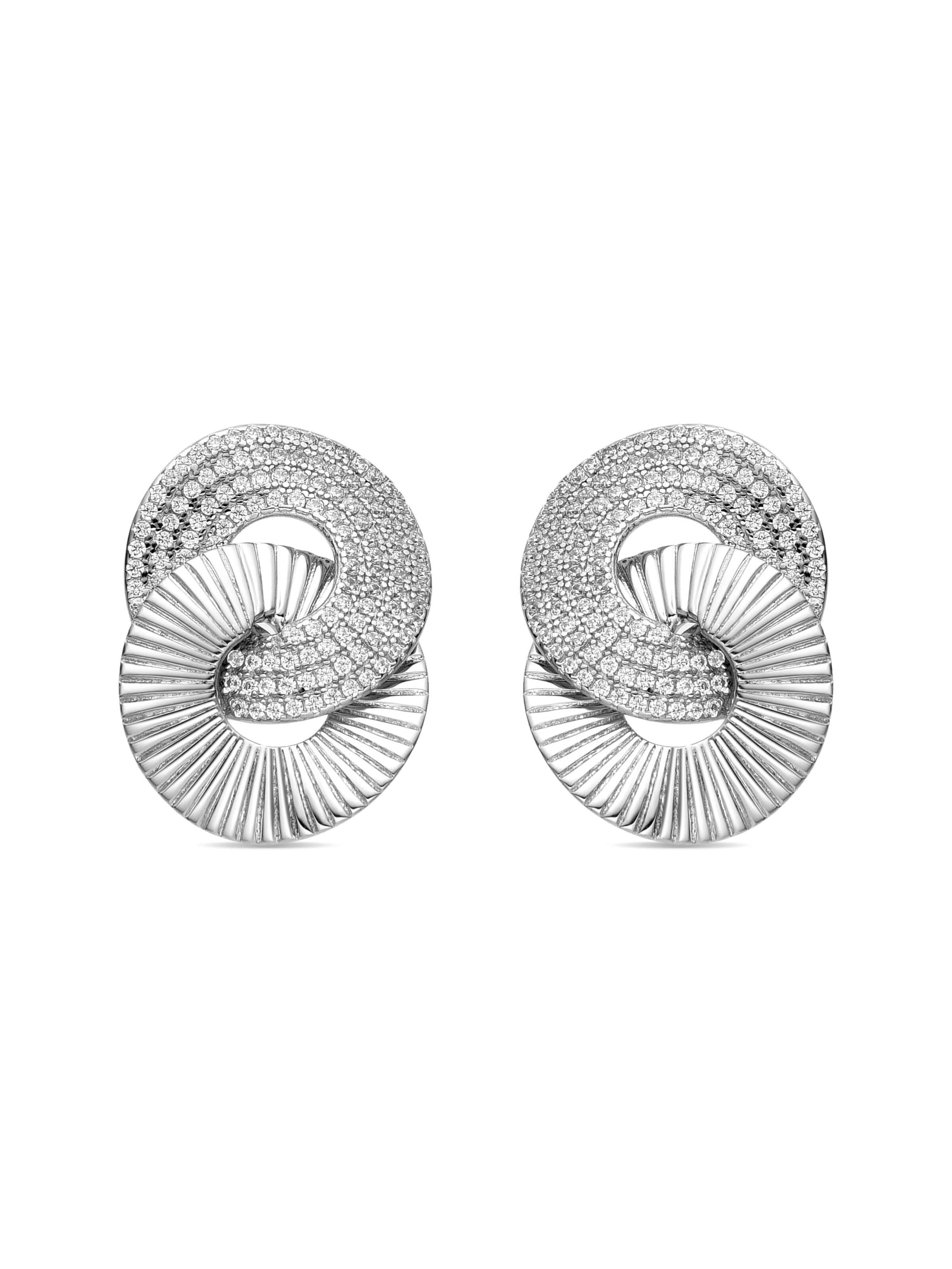Luxenter Ohrringe 'Najo' in Silber: Vorderseite