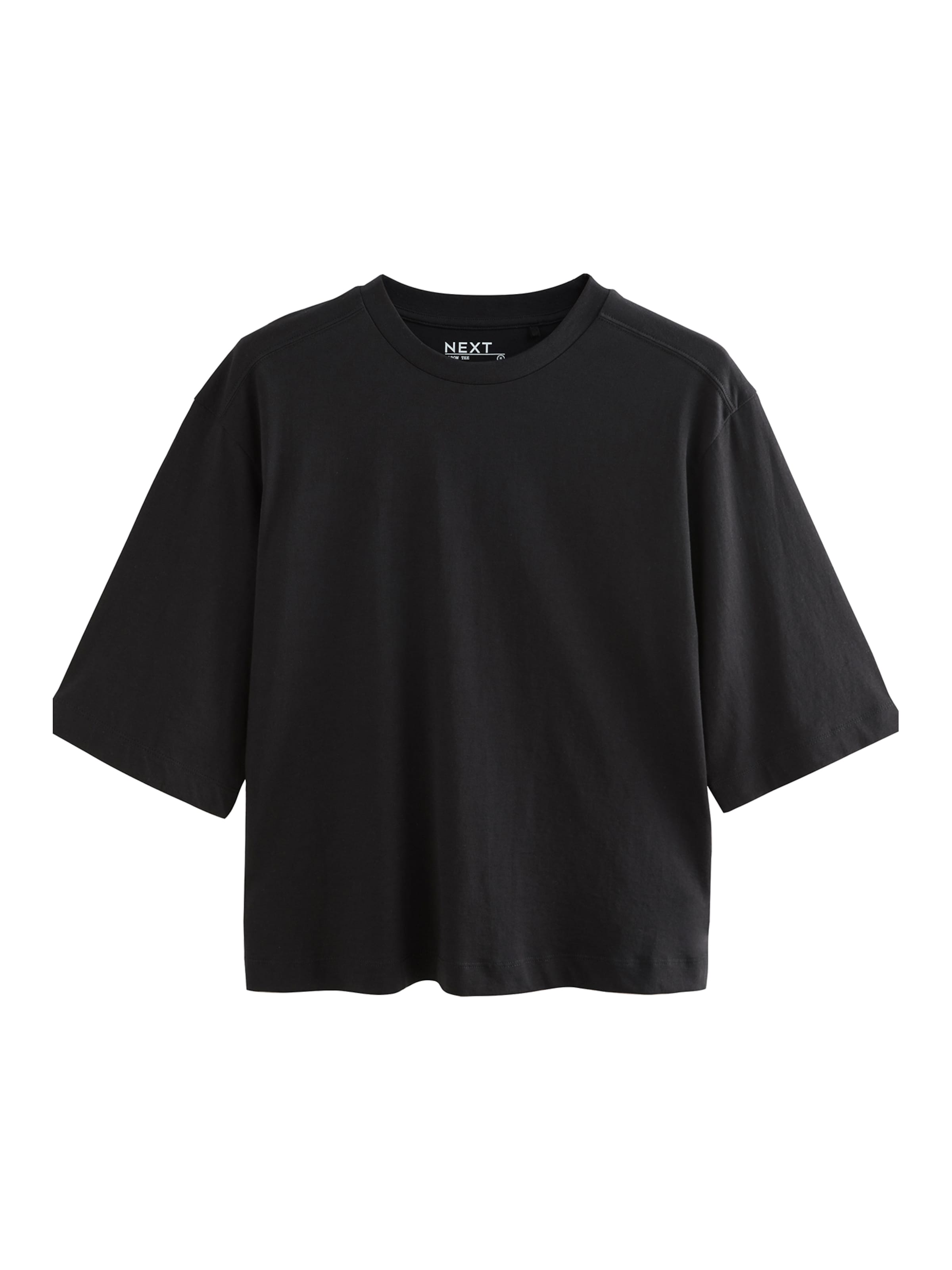 Next T-shirt en noir, Vue avec produit