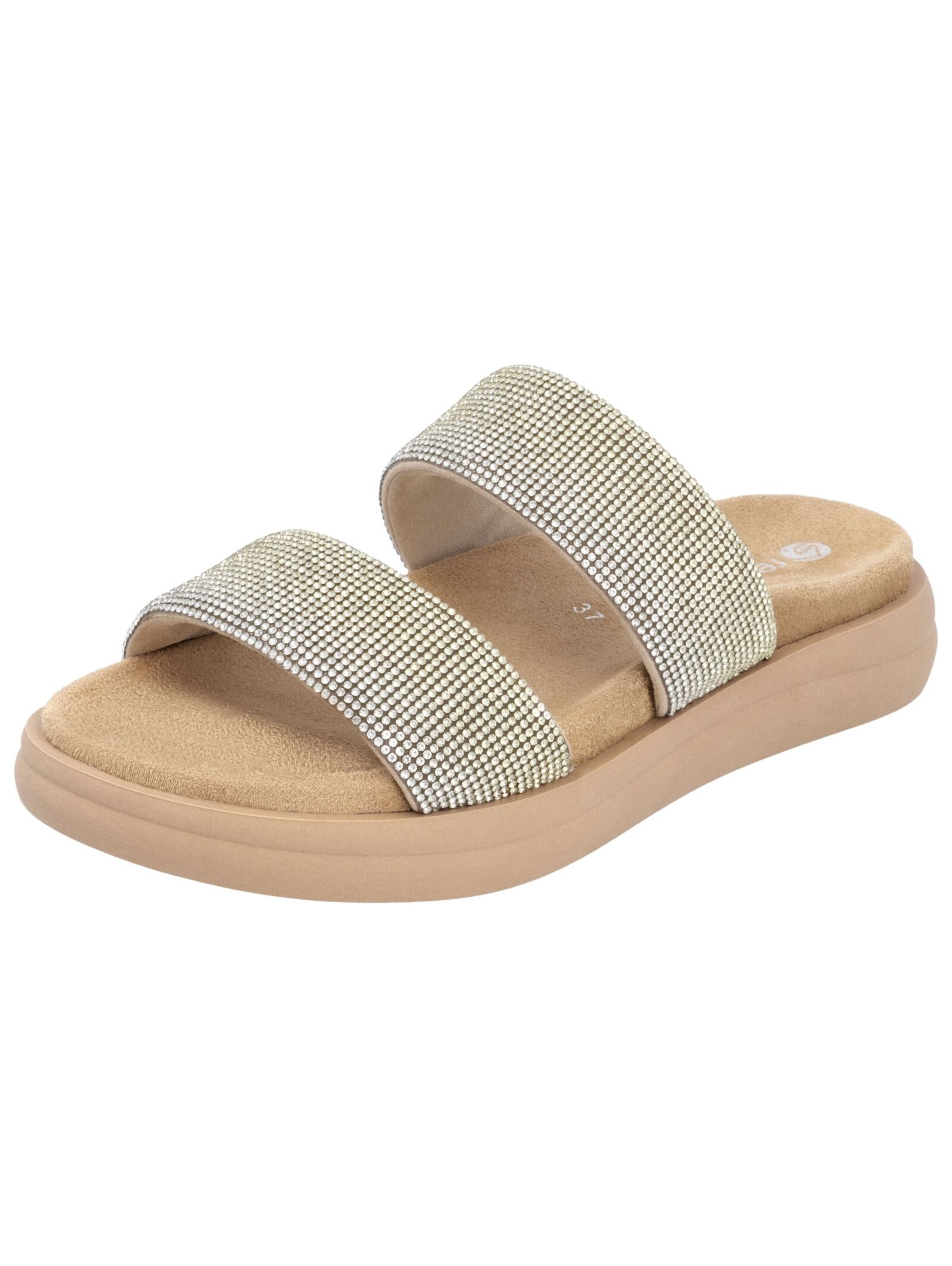 REMONTE Muiltjes in Beige: voorkant