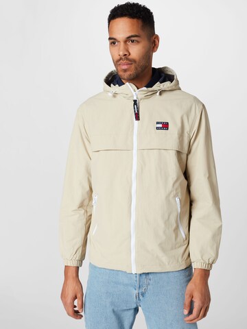 Tommy Jeans Between-Season Jacket 'Chicago' in Beige: front