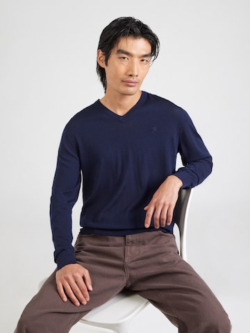 Hackett London Trui in Blauw: voorkant