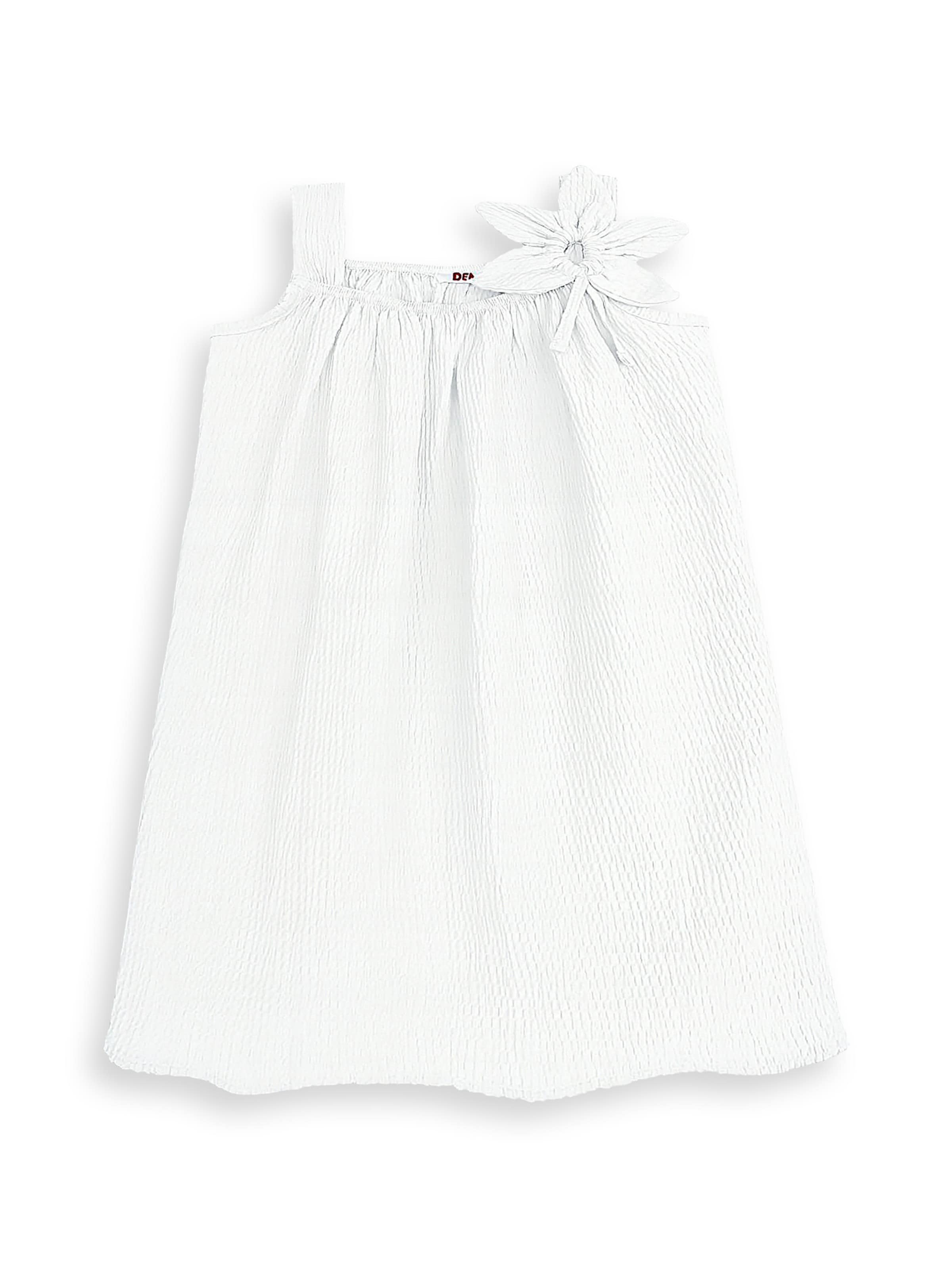 Denokids Dress in White: front