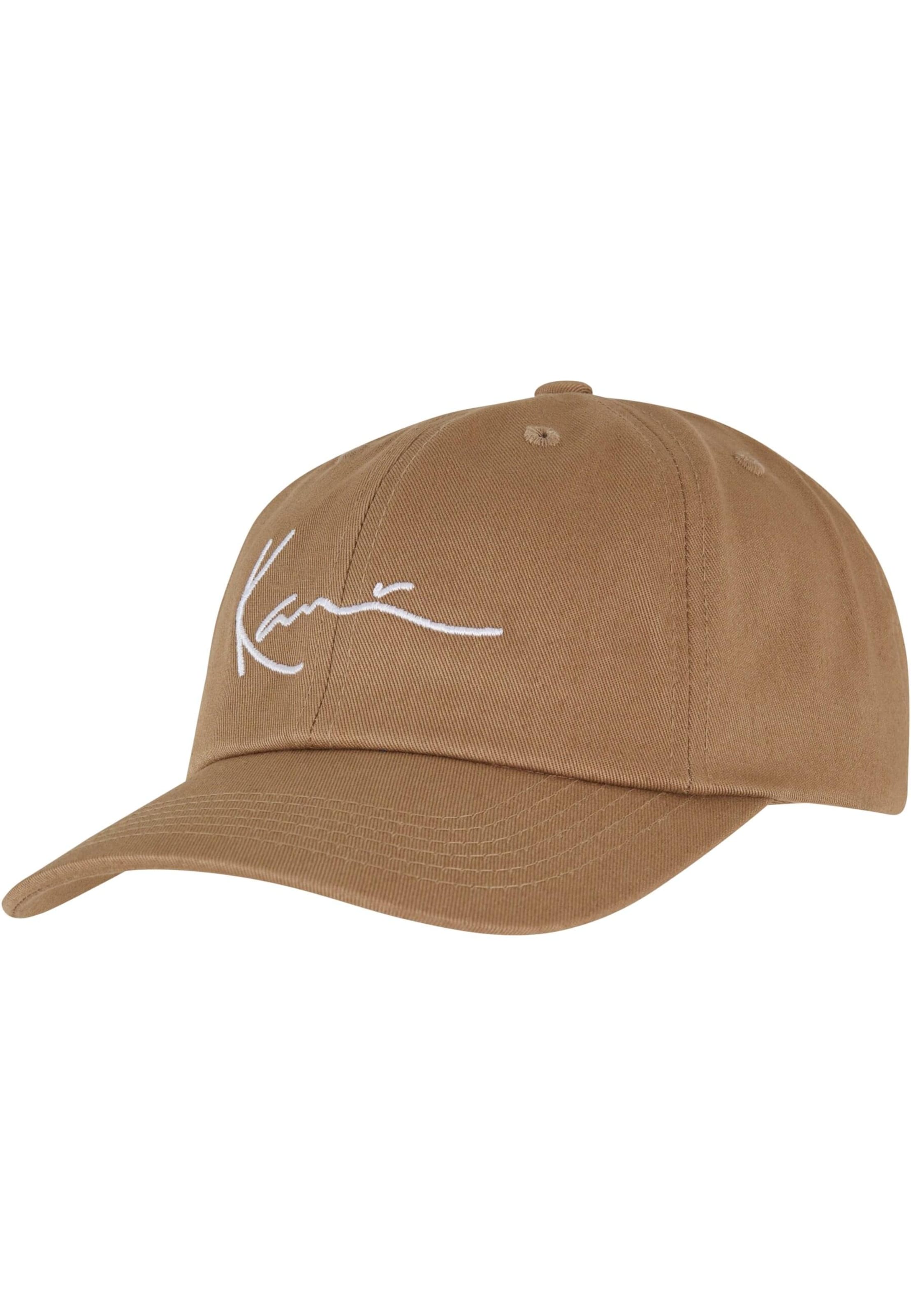 Cappello da baseball di Karl Kani in beige: frontale