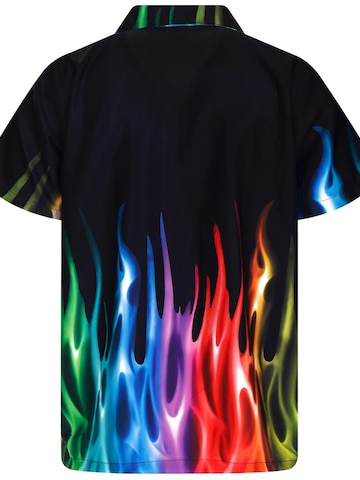Maglietta 'Flames' di King Kameha in colori misti