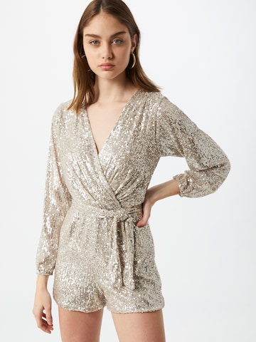 WAL G. Jumpsuit in Gold: front