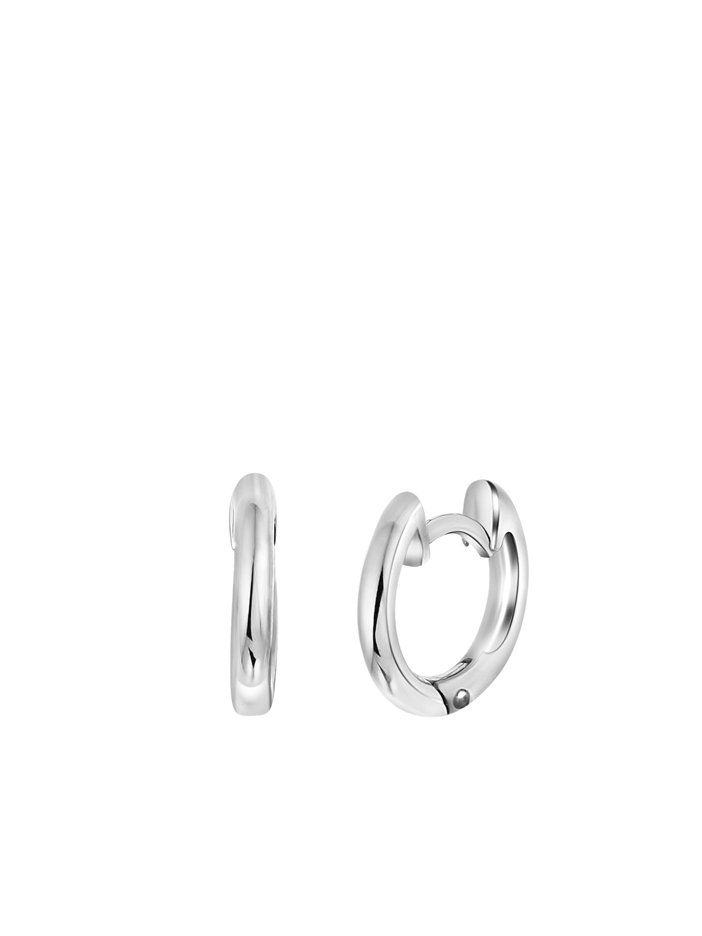 Boucles d'oreilles Lucardi en argent : devant