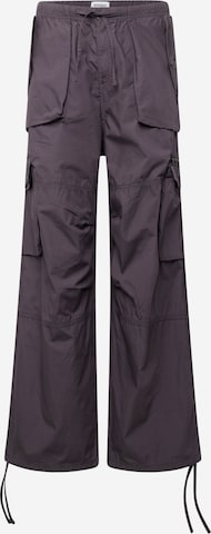 Loosefit Pantalon cargo 'Piper' WEEKDAY en gris : devant