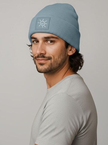 Neverless Beanie 'Sonne' in Blue
