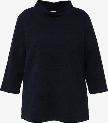 Ulla Popken Sweatshirt (GOTS) in Blau: predná strana