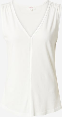 Top di s.Oliver in bianco: frontale