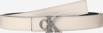 Calvin Klein Jeans Riem in Wit: voorkant