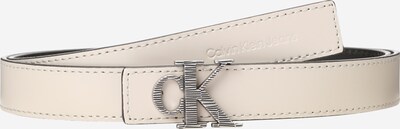 Calvin Klein Jeans Pas | srebrna / volneno bela barva, Prikaz izdelka