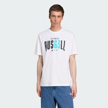 T-Shirt fonctionnel 'Mercedes - AMG Petronas Formula One Team George Russell' ADIDAS PERFORMANCE en blanc : devant