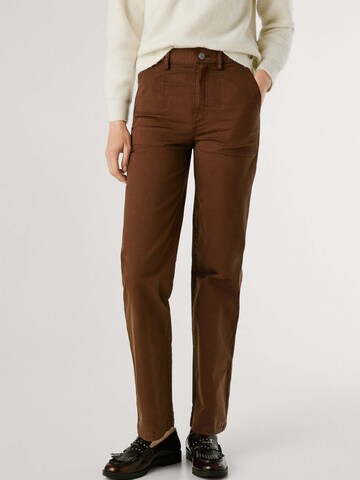 Regular Pantalon 'Tini' Pepe Jeans en marron : devant