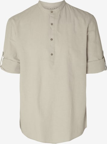 SELECTED HOMME Regular fit Overhemd in Beige: voorkant