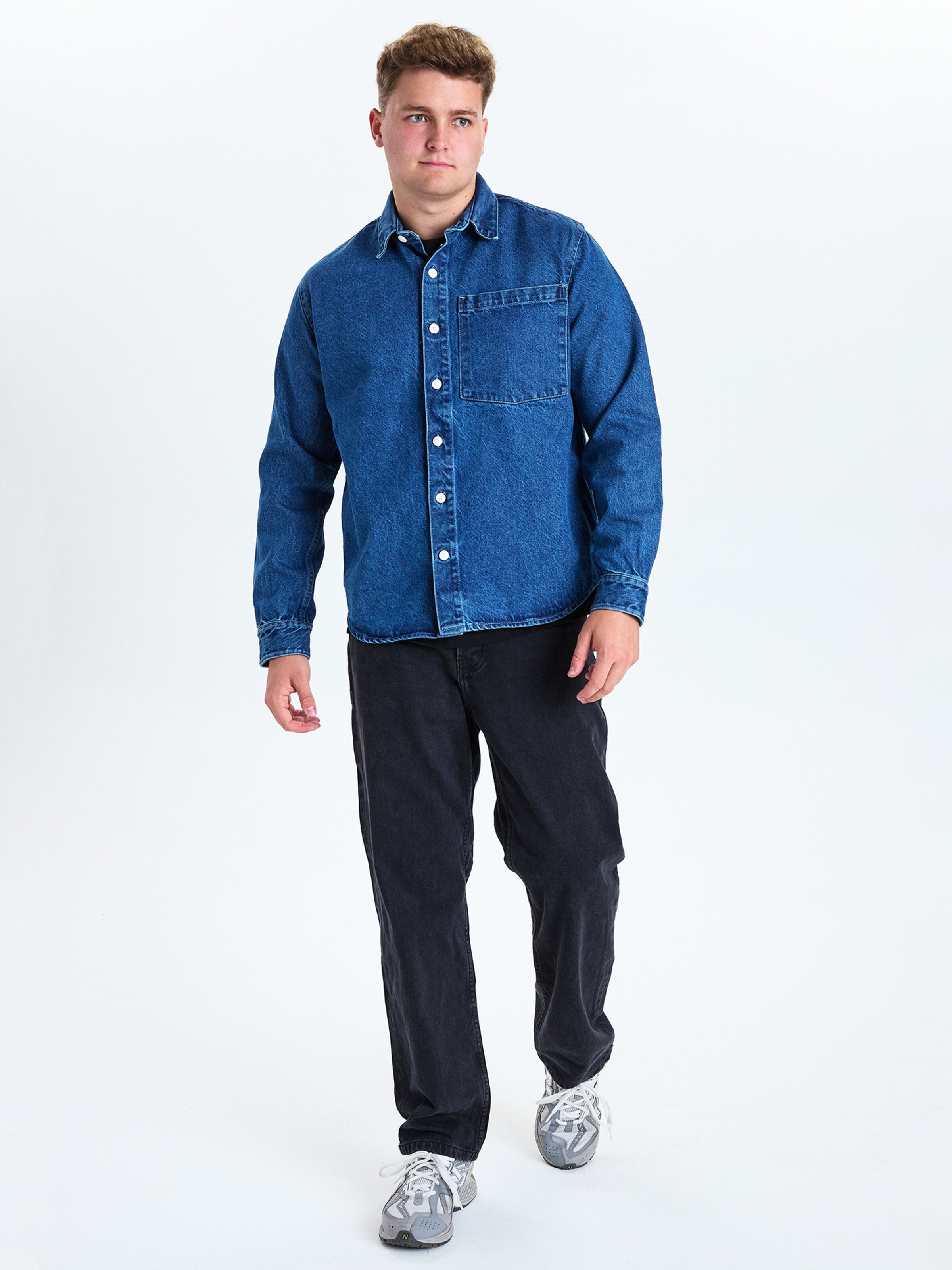 Dxnmxrk Shirt 'DXFabian' in Blauw