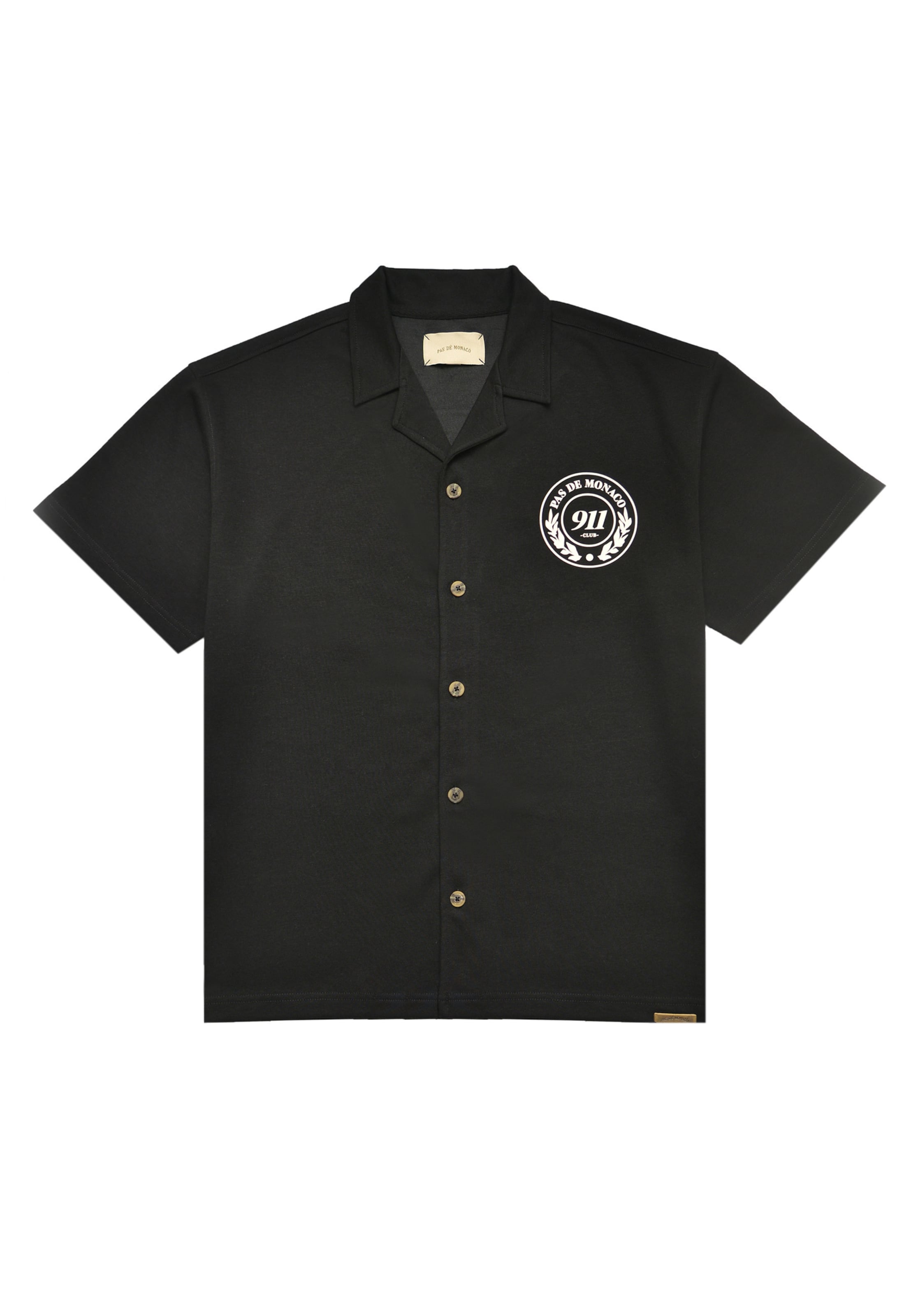 Pas De Monaco Košile 'CARERRA' – černá: přední strana