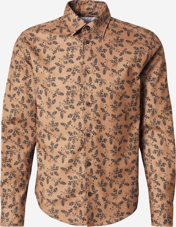 JOOP! Jeans Regular Fit Businesspaita '196Hansen' värissä ruskea: etupuoli