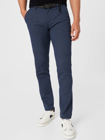 TOM TAILOR DENIM - Slimfit Pantalón chino en azul: frente