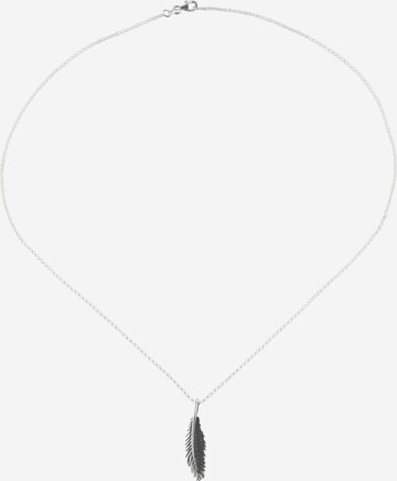 KUZZOI Necklace 'Feder' in Silver: front