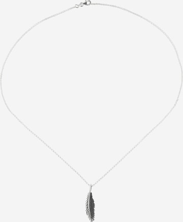 KUZZOI Necklace 'Feder' in Silver: front