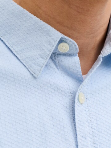 JACK & JONES Regular fit Button Up Shirt 'JORNANTUCKET' in Blue