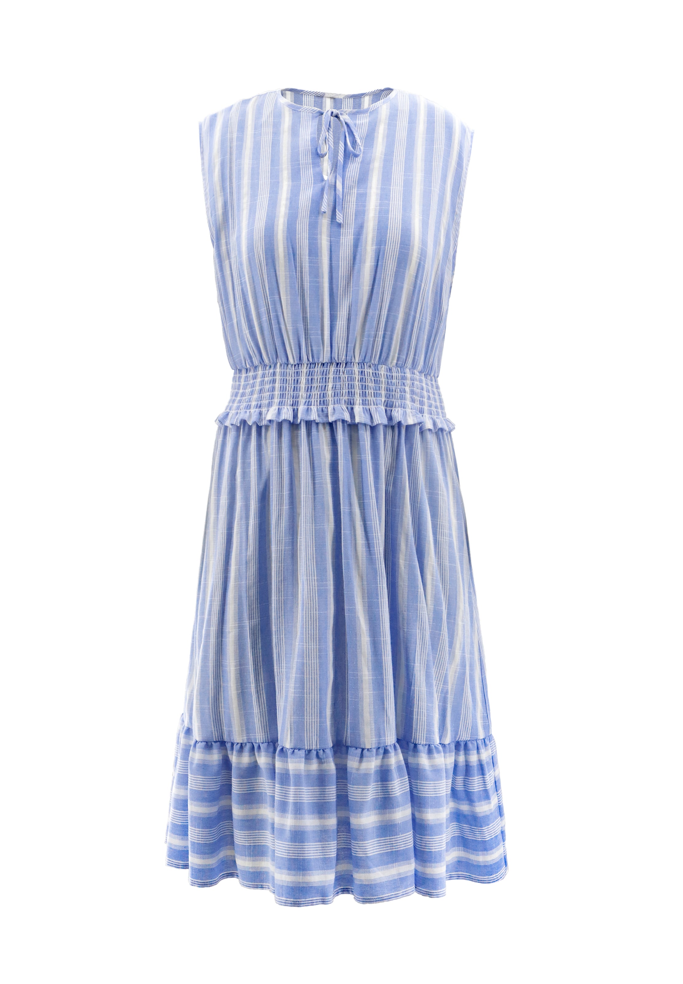 AIKI KEYLOOK Summer dress 'Slowmo' in Blue: front