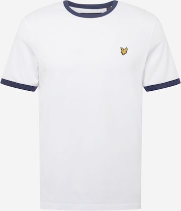 T-Shirt 'Ringer' Lyle & Scott en blanc : devant