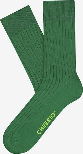 CHEERIO* Socken 'TOUGH GUY' in grün / neongrün, Produktansicht