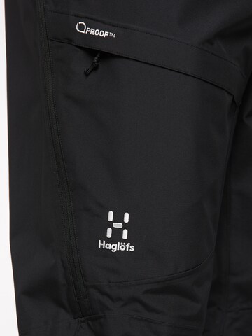 Haglöfs Loose fit Outdoor Pants 'Lumi Loose' in Black