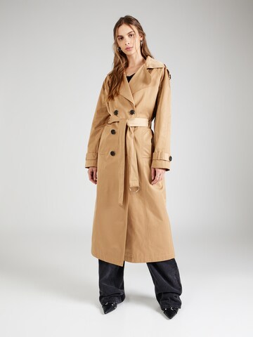 Manteau mi-saison River Island en marron : devant