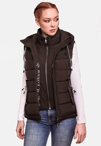 Gilet 'Taisaa' MARIKOO en marron