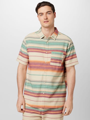 Iriedaily Regular fit Overhemd 'Santo' in Beige: voorkant