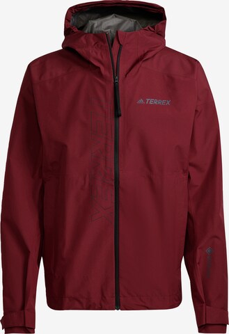 Veste outdoor ADIDAS TERREX en rouge : devant