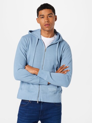 Marc O'Polo Sweatvest in Blauw: voorkant