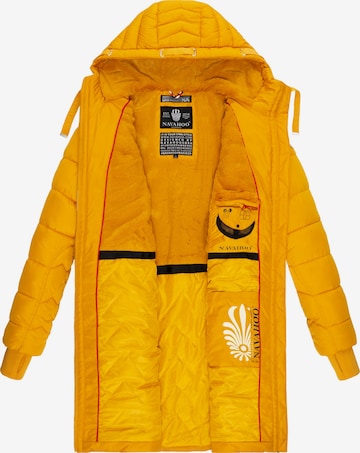 NAVAHOO Winter Coat 'Alpenveilchen' in Yellow