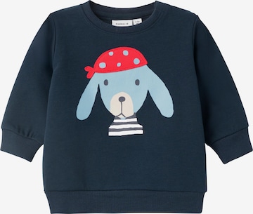 NAME IT Sweatshirt 'Fido' in Blauw: voorkant