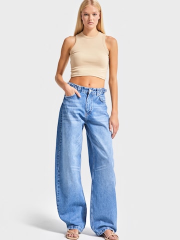IT'S BASIC Loose fit Jeans 'Skater Mid Rise Jeans' in Blue