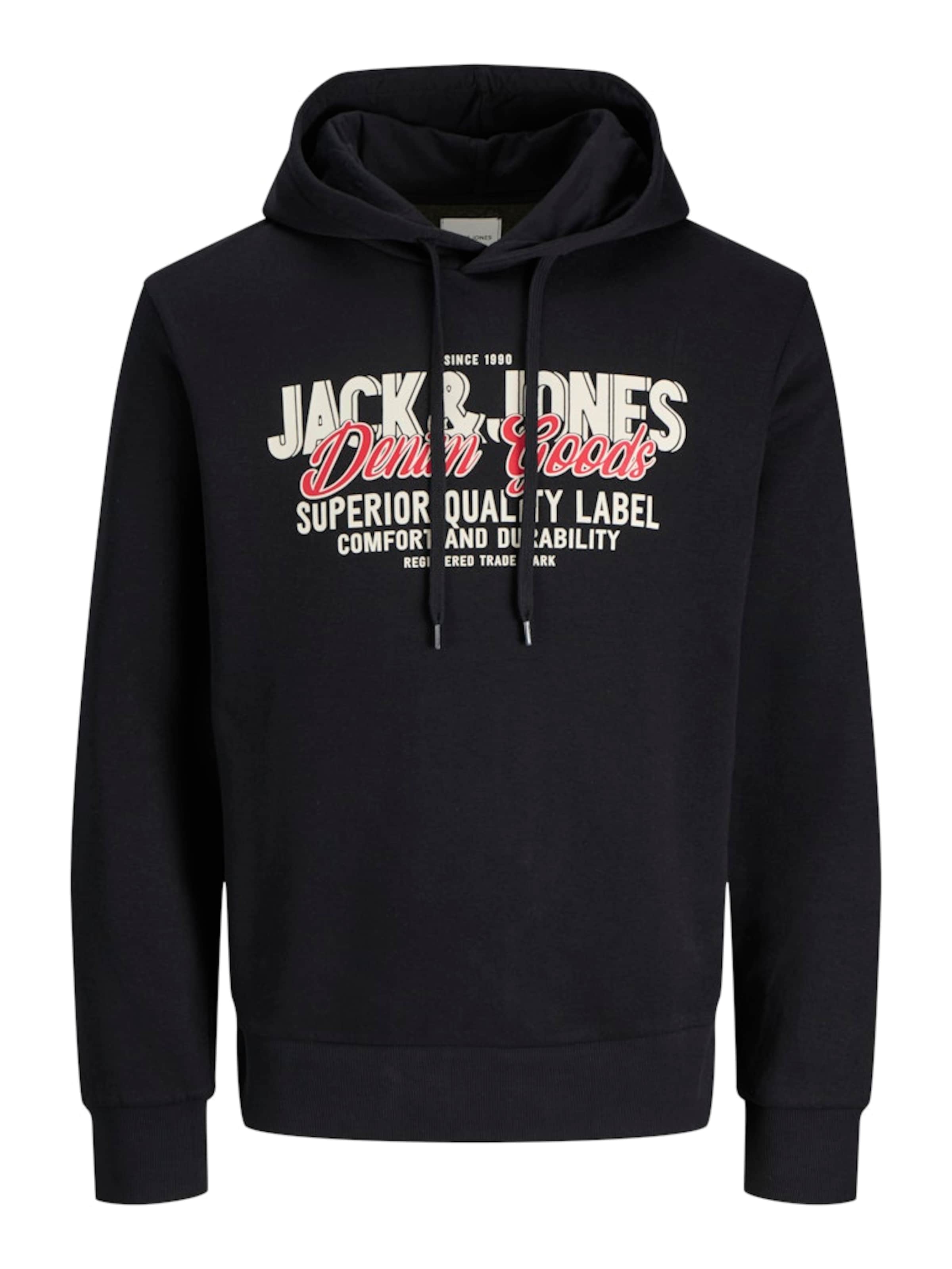 JACK & JONES Свитшот в Черный: спереди