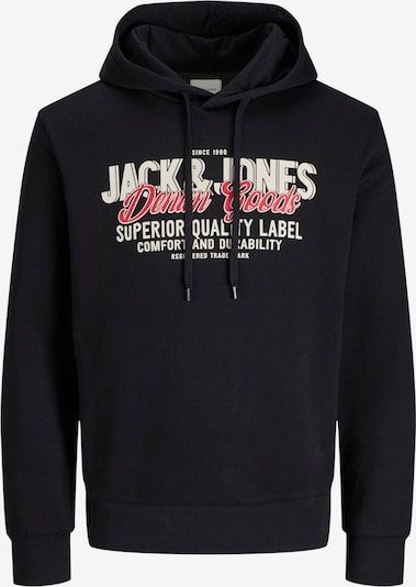 JACK & JONES Bluzka sportowa w kolorze jasny beż / jasnoczerwony / czarnym, Podgląd produktu