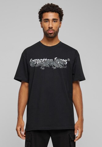 Forgotten Faces Shirt 'Dragon Tee' in Zwart: voorkant
