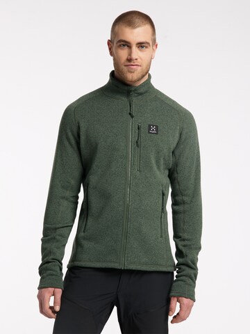 Haglöfs Athletic Fleece Jacket 'Risberg' in Green: front